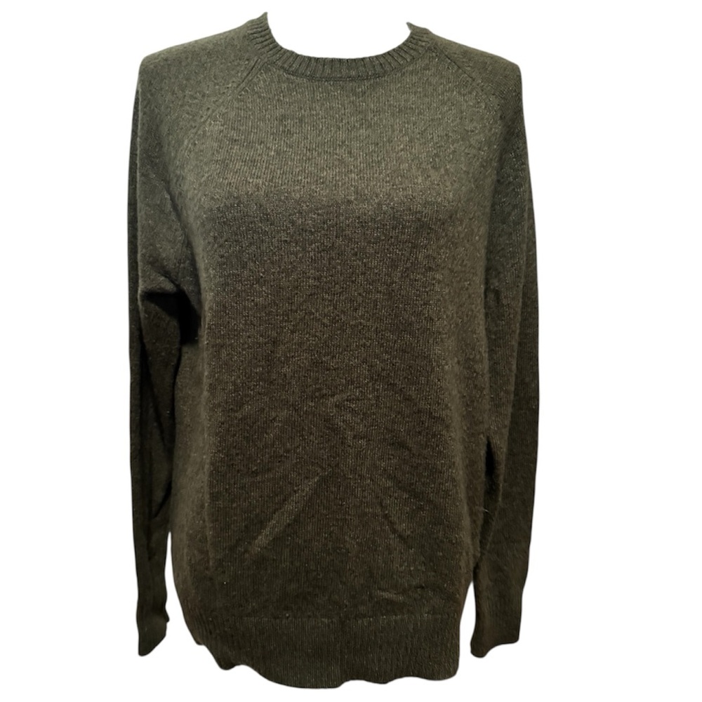 J. Crew Women's Olive Crewneck Sweater - Medium